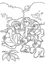 kolorowanka Tarzan do wydruku malowanka Disney numer 7